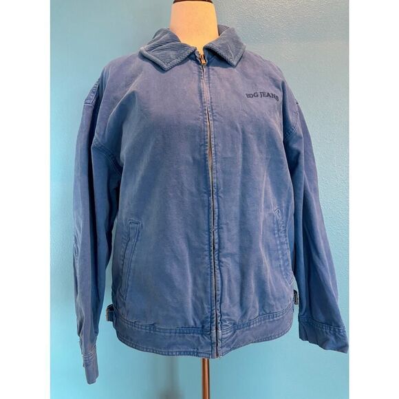 NEW BDG Urban Outfitters Jacket 100% Cotton Canvas Fully Lined Pockets Blue XL - Picture 1 of 9